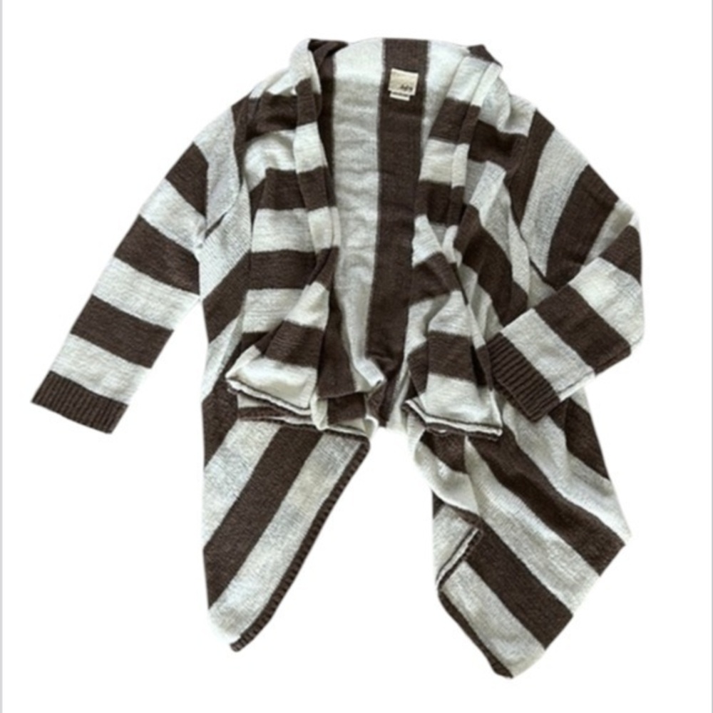 Daytrip size small stripe open front cardigan sweater